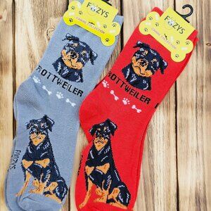 Unisex Canine Foozys Socks - Rottweiler